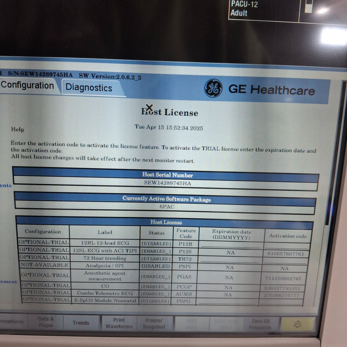 GE Healthcare GE Healthcare Carescape B650 Post Anesthesia Care Patient Monitor Patient Monitors reLink Medical