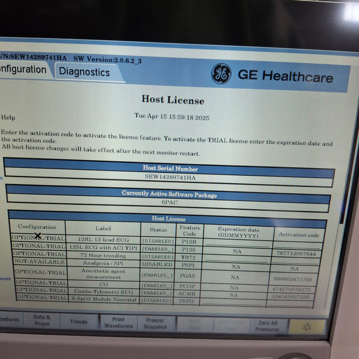GE Healthcare GE Healthcare Carescape B650 Post Anesthesia Care Patient Monitor Patient Monitors reLink Medical