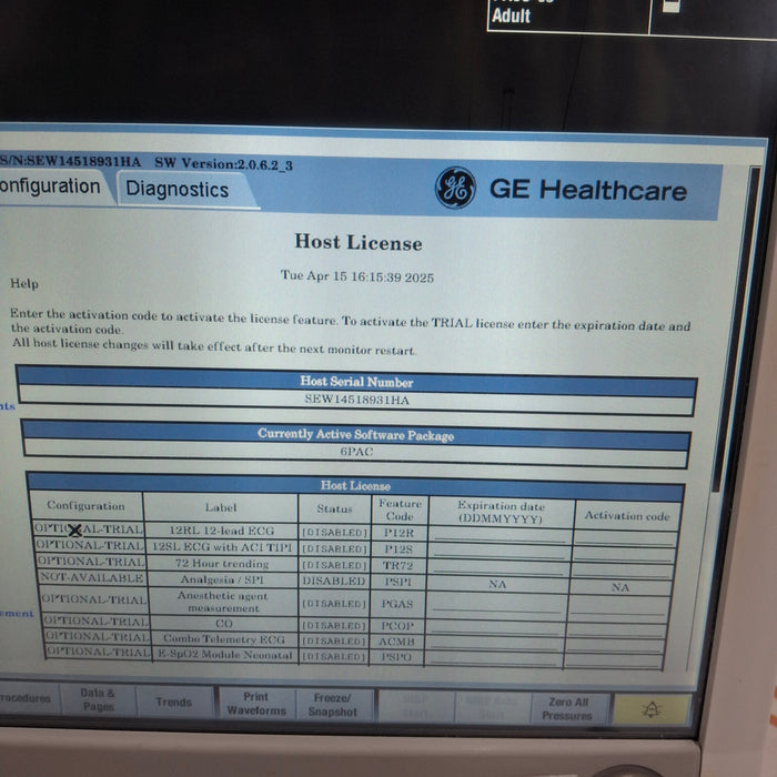 GE Healthcare GE Healthcare Carescape B650 Post Anesthesia Care Patient Monitor Patient Monitors reLink Online