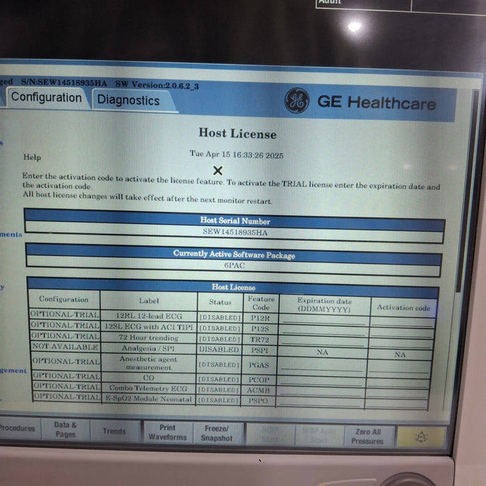 GE Healthcare GE Healthcare Carescape B650 Post Anesthesia Care Patient Monitor Patient Monitors reLink Medical