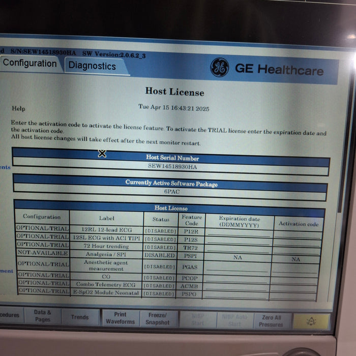 GE Healthcare GE Healthcare Carescape B650 Post Anesthesia Care Patient Monitor Patient Monitors reLink Medical
