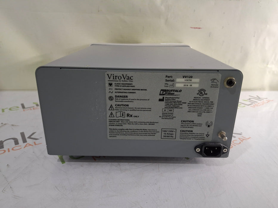 Buffalo Filter Buffalo Filter ViroVac Smoke Evacuation System Surgical Equipment reLink Medical