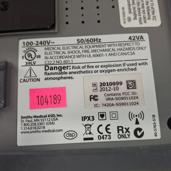 Smiths Medical Medfusion 4000 Syringe Infusion Pump