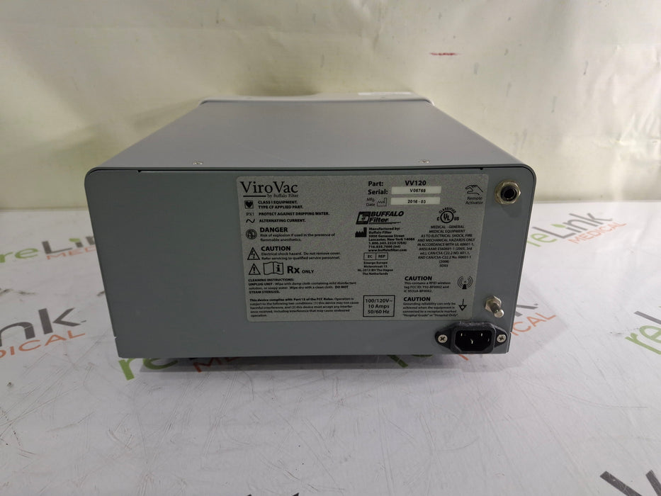 Buffalo Filter ViroVac Smoke Evacuation System