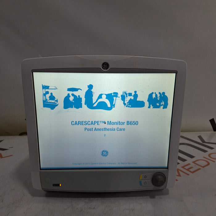 GE Healthcare Carescape B650 Post Anesthesia Care Patient Monitor