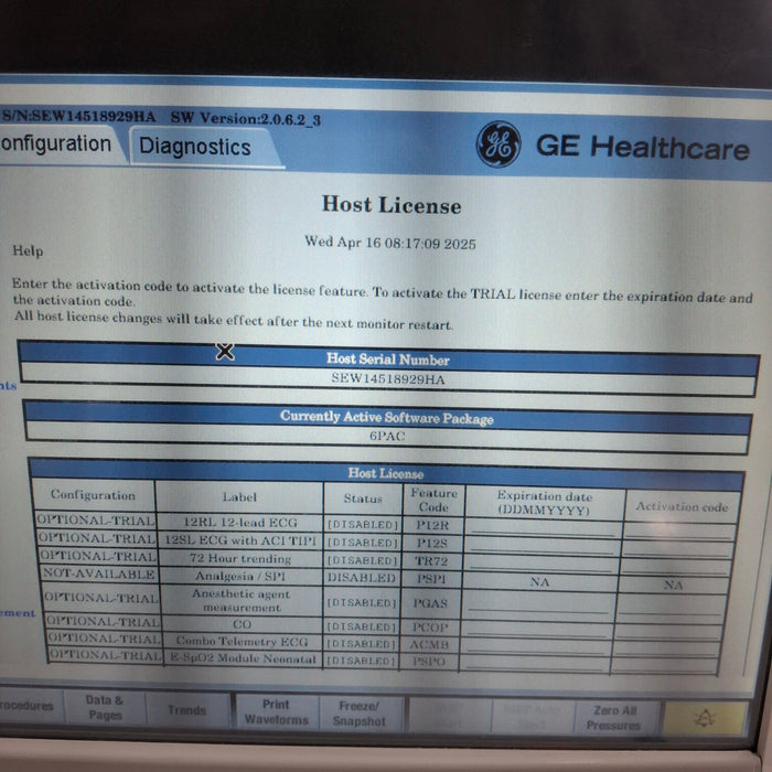 GE Healthcare GE Healthcare Carescape B650 Post Anesthesia Care Patient Monitor Patient Monitors reLink Medical