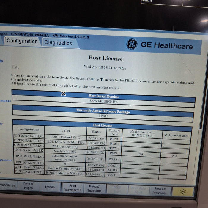 GE Healthcare GE Healthcare Carescape B650 Post Anesthesia Care Patient Monitor Patient Monitors reLink Medical