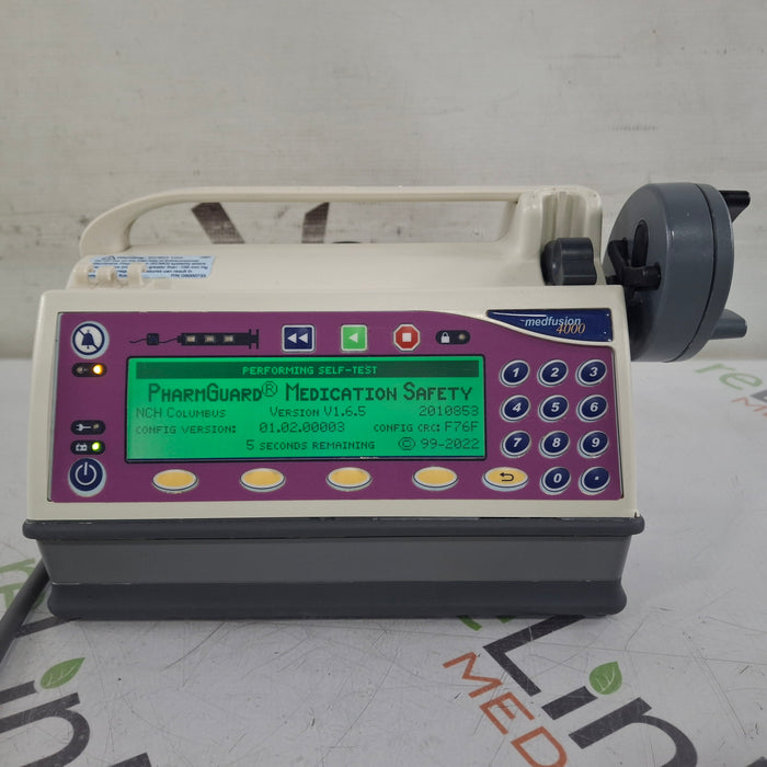 Smiths Medical Medfusion 4000 Syringe Infusion Pump