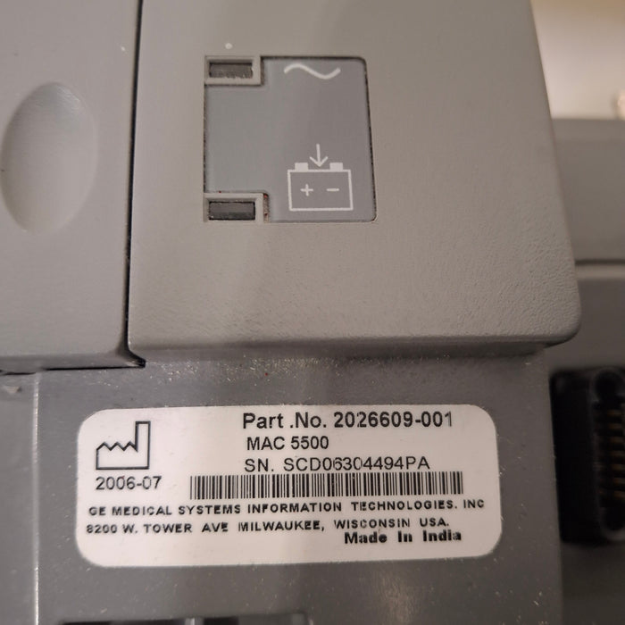GE Healthcare MAC 5500 ECG with CAM Module