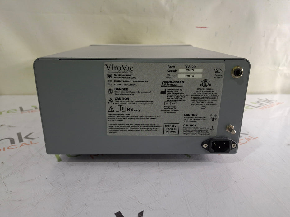 Buffalo Filter ViroVac Smoke Evacuation System