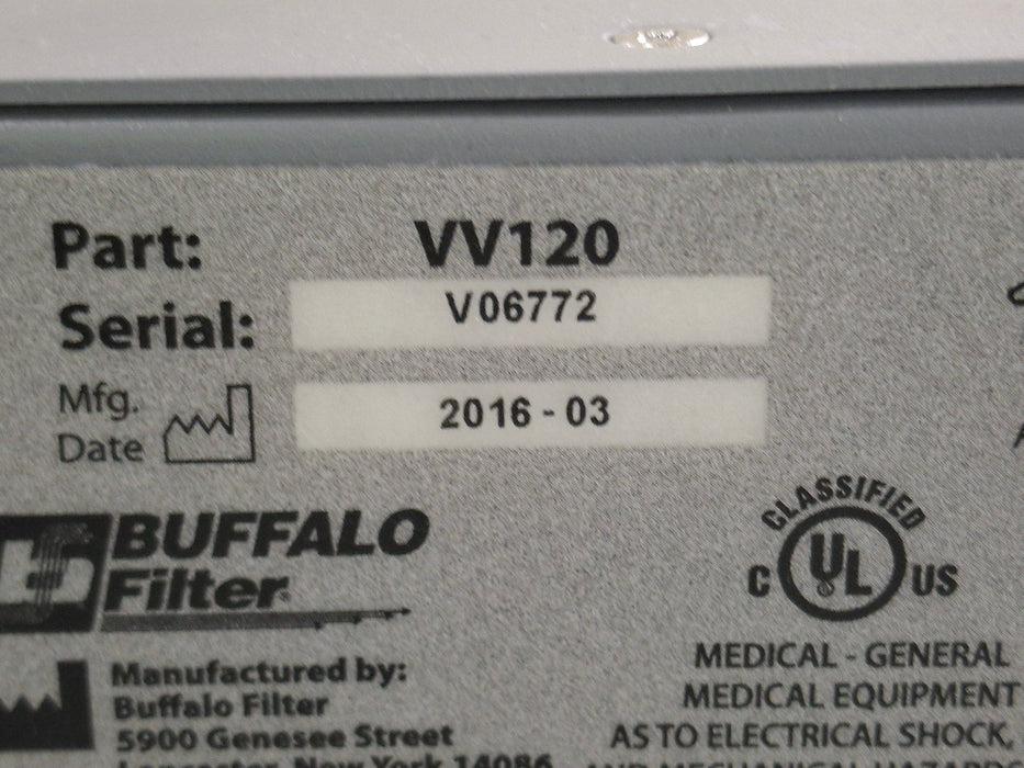 Buffalo Filter ViroVac Smoke Evacuation System