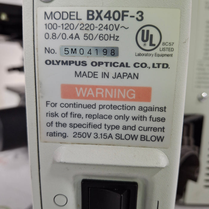 Olympus Olympus BX40F-3 Microscope Lab Microscopes reLink Medical