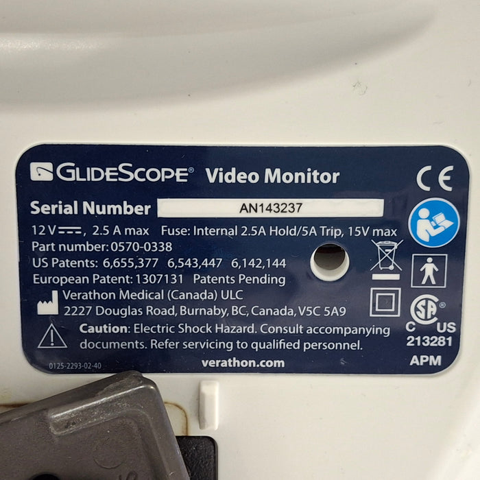 Verathon Medical, Inc Glidescope Video Laryngoscope