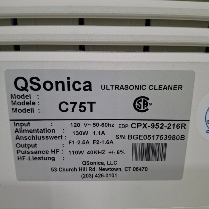 Qsonica Qsonica C75T Ultrasonic cleaner Sterilizers & Autoclaves reLink Medical