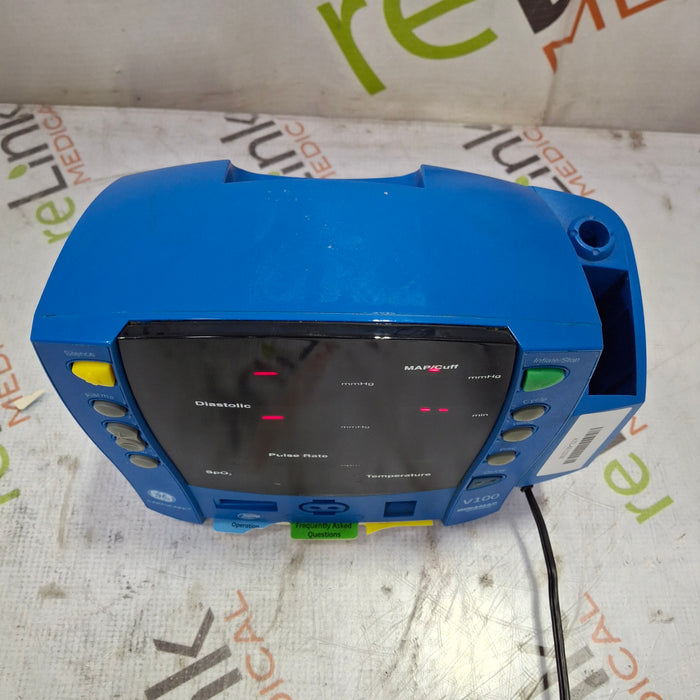 GE Healthcare GE Healthcare Dinamap V100 - NIBP, SpO2, Temp Vital Signs Monitor Patient Monitors reLink Medical