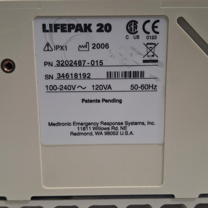 Physio-Control Physio-Control LifePak 20 Defib Defibrillators reLink Medical