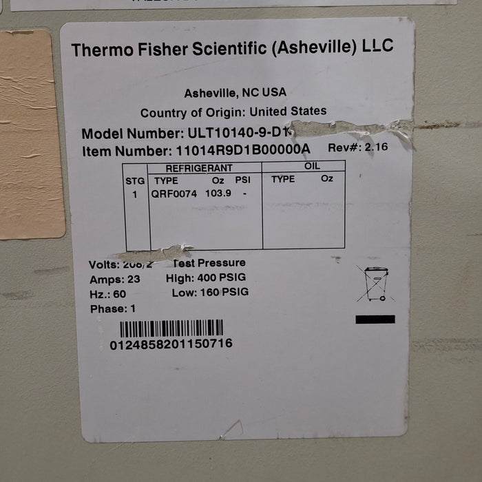 Thermo Scientific Thermo Scientific Revco Ultima II Chest Freezer Research Lab reLink Medical