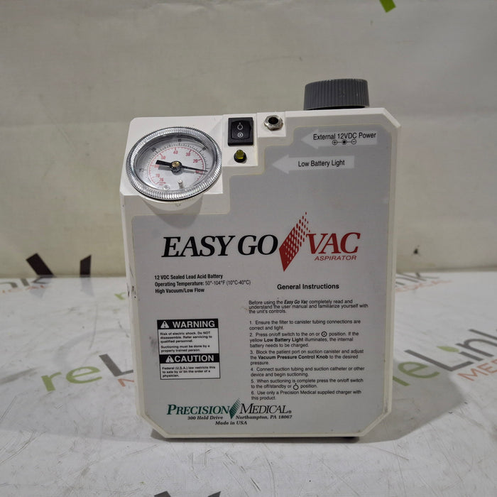 Precision Medical Precision Medical EasyGo Vac Aspirator Research Lab reLink Medical