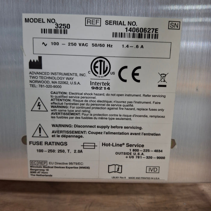 Advanced Instruments Advanced Instruments 3250 Osmometer Research Lab reLink Medical