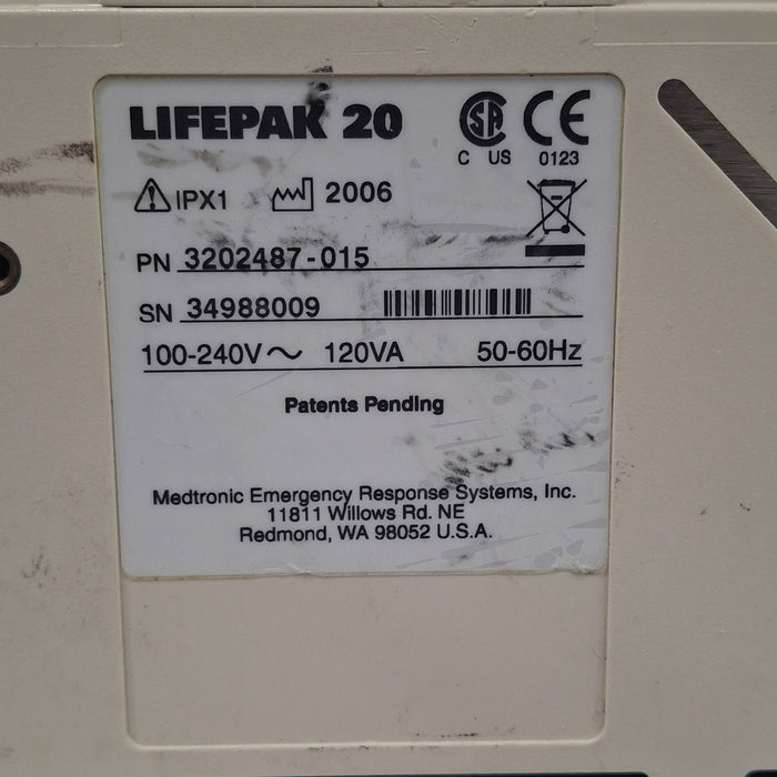 Physio-Control Physio-Control LifePak 20 Defib Defibrillators reLink Medical