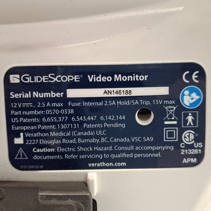 Verathon Medical, Inc Glidescope Video Laryngoscope