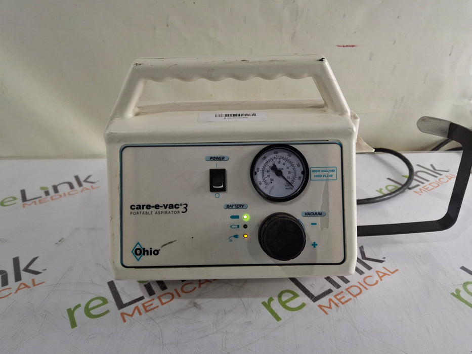 Ohio Medical Corporation Ohio Medical Corporation Care-E-Vac 3 Portable Suction System Surgical Equipment reLink Medical