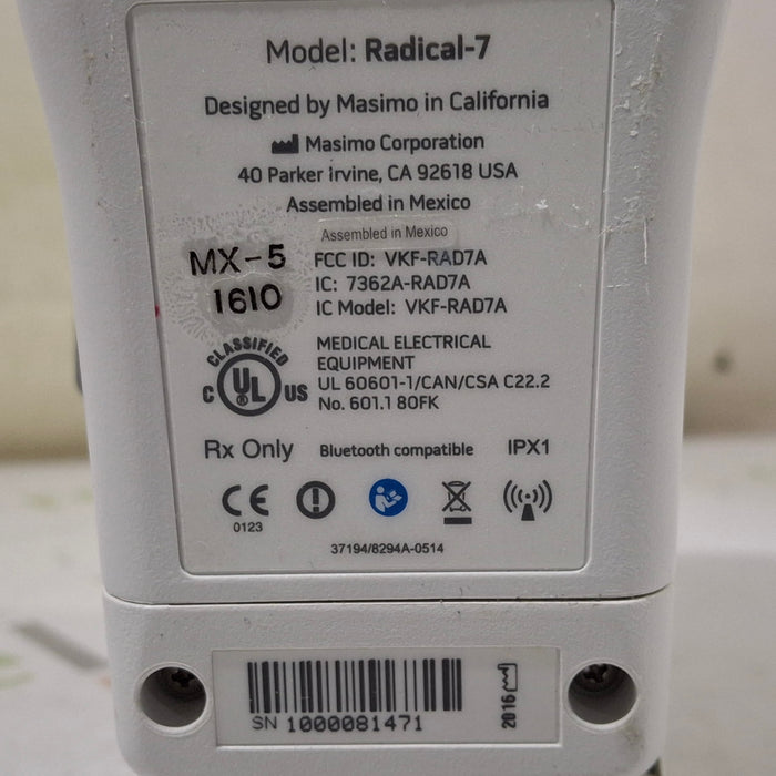 Masimo Masimo Radical 7 Pulse Oximeter w/ Base Patient Monitors reLink Medical