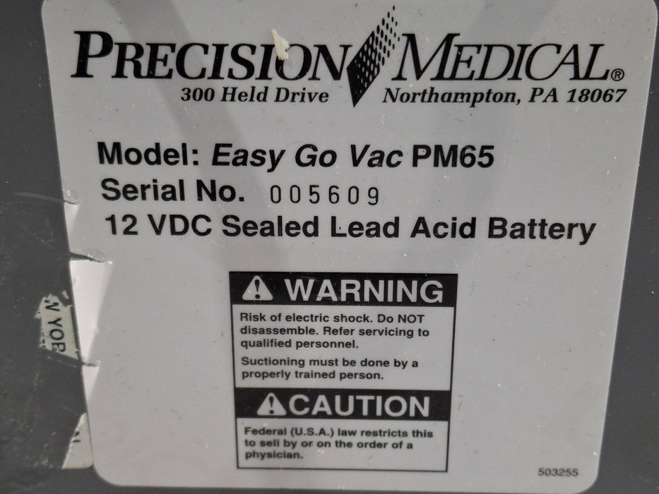 Precision Medical Precision Medical Easy Go Vac PM65 Aspirator Surgical Equipment reLink Medical