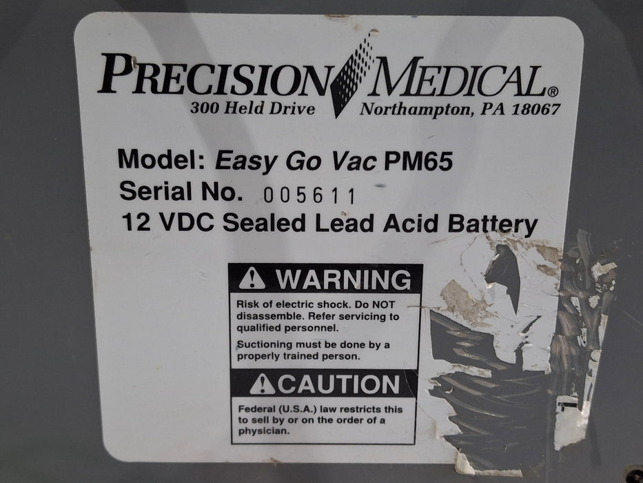 Precision Medical Easy Go Vac PM65 Aspirator