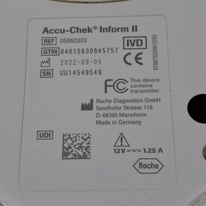 Roche Diagnostics Roche Diagnostics Accu-Check Inform II Blood Glucose Meter Research Lab reLink Medical