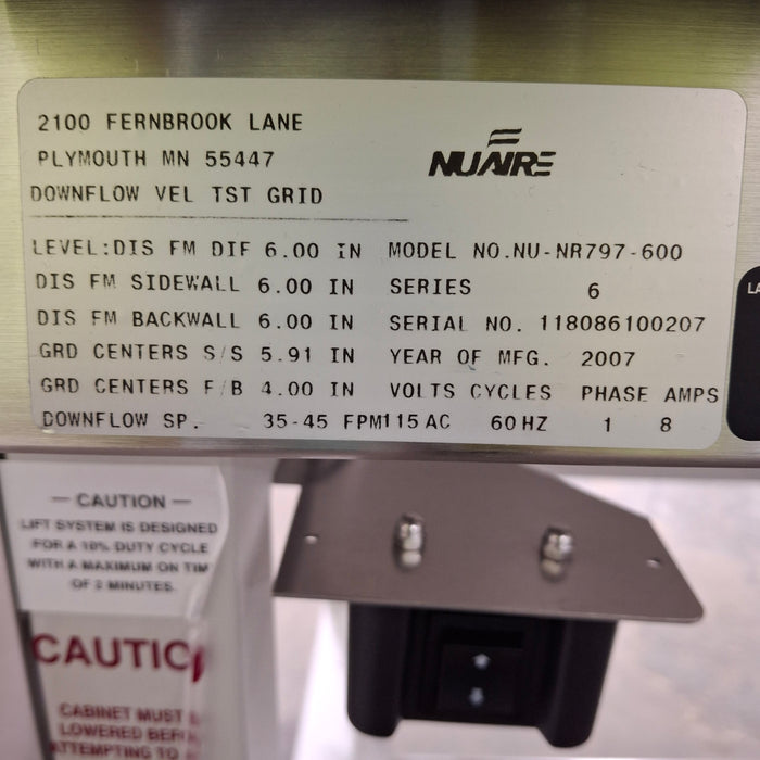 Nuaire Nuaire Pharmagard NU-NR797-600 Compounding Aseptic Containment Isolator Research Lab reLink Medical