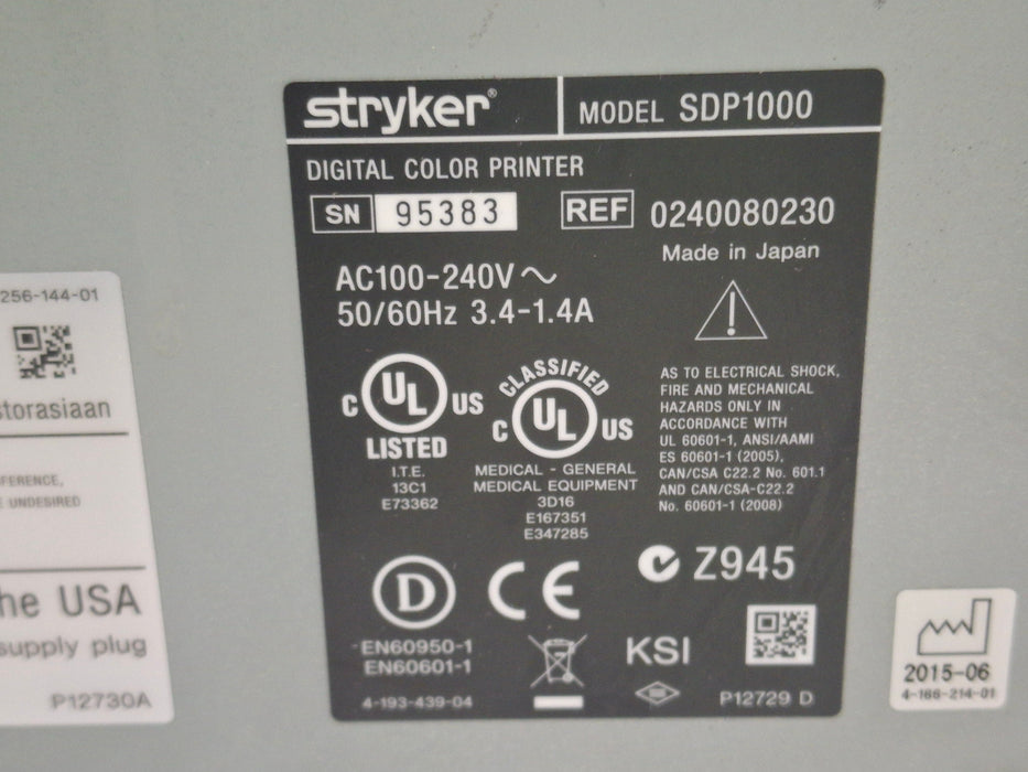 Stryker SDP1000 Digital Color Printer