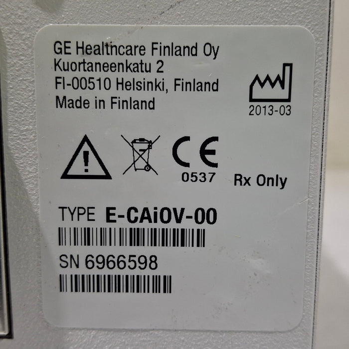 GE Healthcare GE Healthcare E-CAiOV Gas Module Patient Monitors reLink Medical