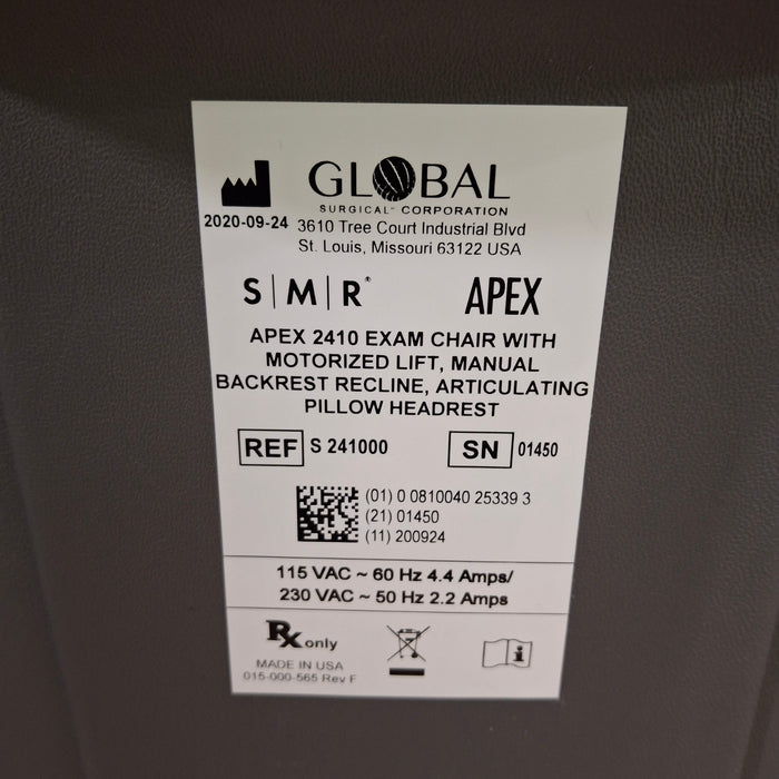 SMR SMR Apex 2400 Exam Chair Exam Chairs / Tables reLink Medical