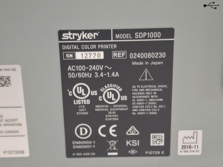 Stryker SDP1000 Digital Color Printer