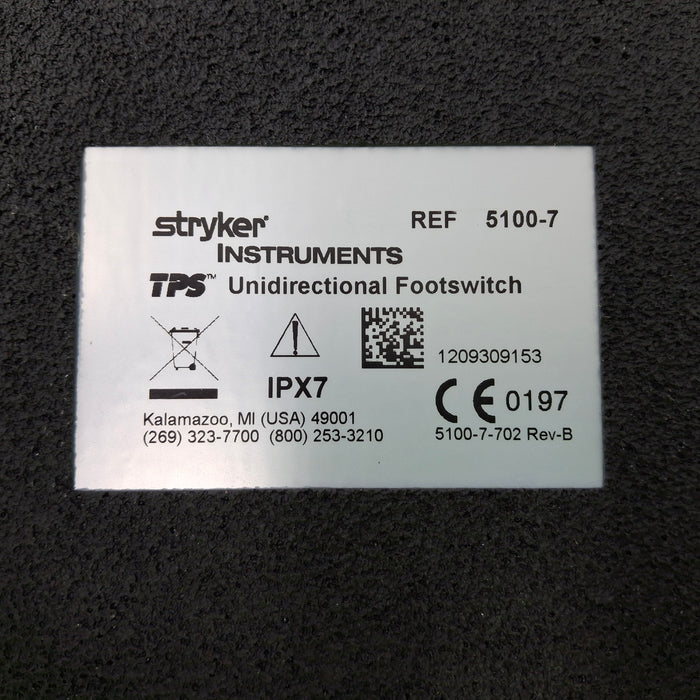 Stryker Stryker TPS 5100-7 Footswitch Surgical Instruments reLink Medical
