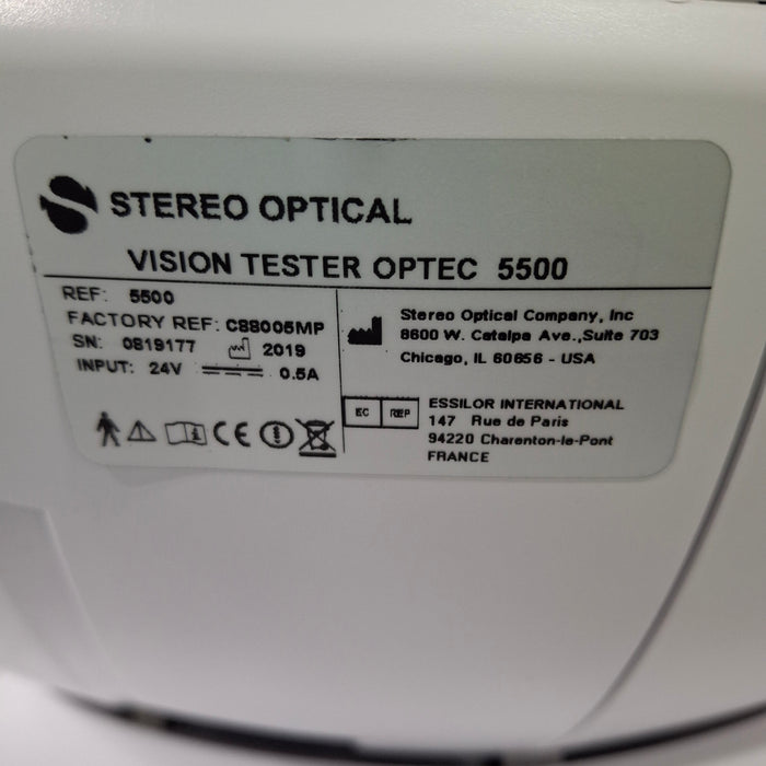 Stereo Optical Stereo Optical Optec 5500 Vision Tester Test Equipment reLink Medical