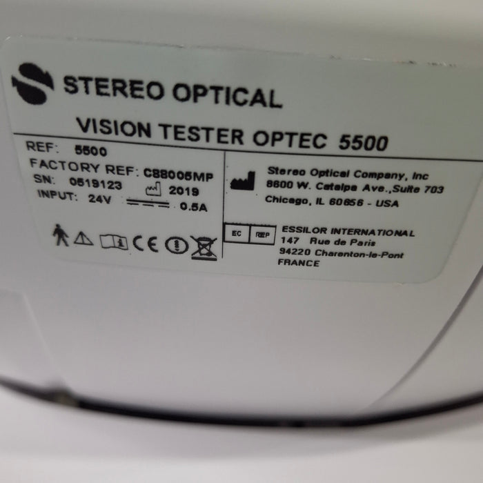 Stereo Optical Stereo Optical Optec 5500 Vision Tester Test Equipment reLink Medical