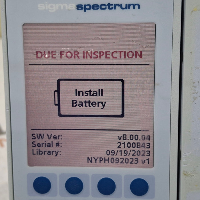Baxter Baxter Sigma Spectrum 8.00.04 w/o Battery Infusion Pump Infusion Pump reLink Medical