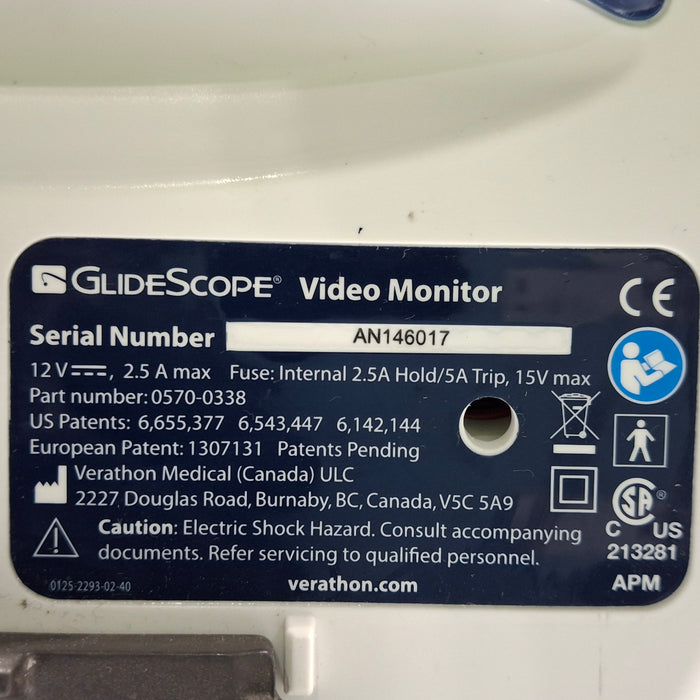 Verathon Medical, Inc Glidescope Video Laryngoscope