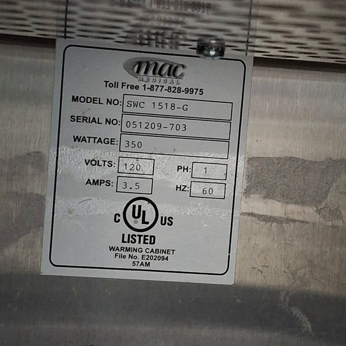 Mac Medical, Inc. Mac Medical, Inc. SWC 1518-G Warming Cabinet Medical Furniture reLink Medical