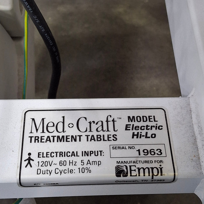 Med Craft Electric Hi-Low Treatment Table