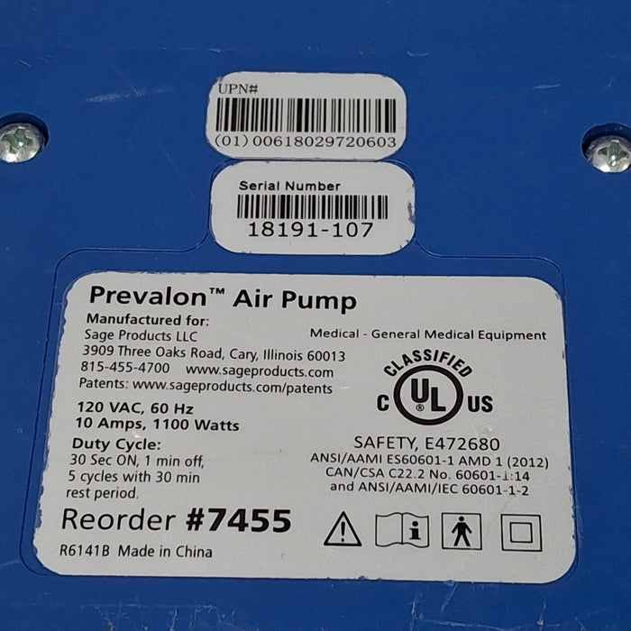 Sage Products, LLC Prevalon Air Pump
