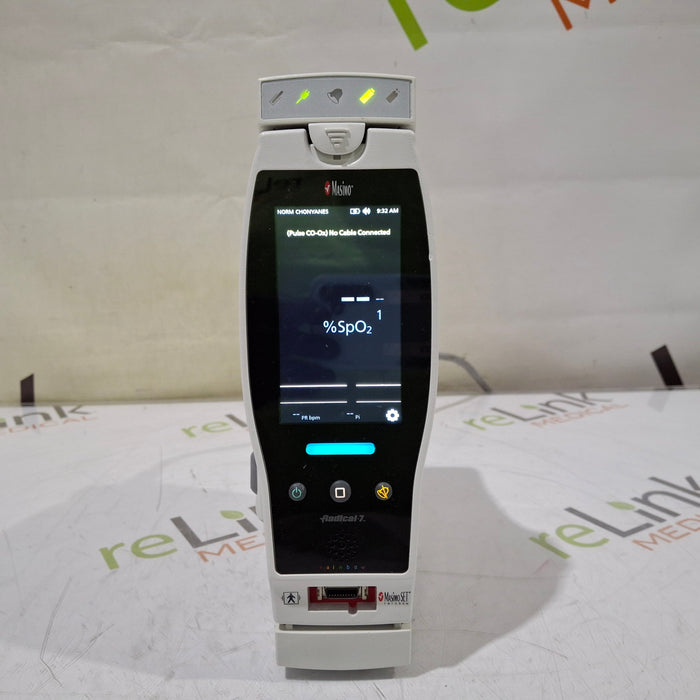 Masimo Masimo Radical 7 Pulse Oximeter w/ Base Patient Monitors reLink Medical
