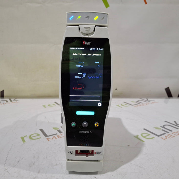 Masimo Masimo Radical 7 Pulse Oximeter w/ Base Patient Monitors reLink Medical