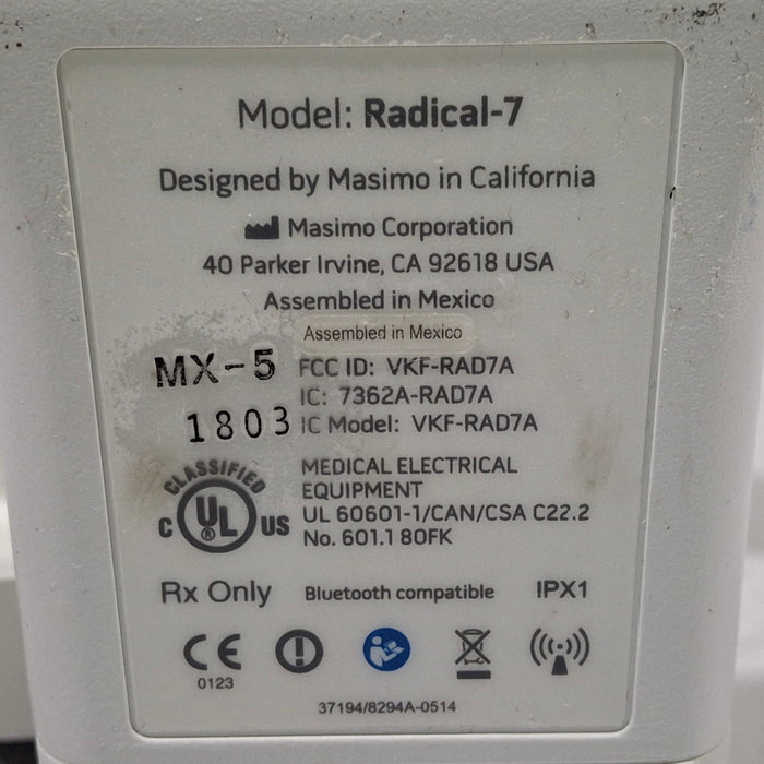 Masimo Masimo Radical 7 Pulse Oximeter w/ Base Patient Monitors reLink Medical