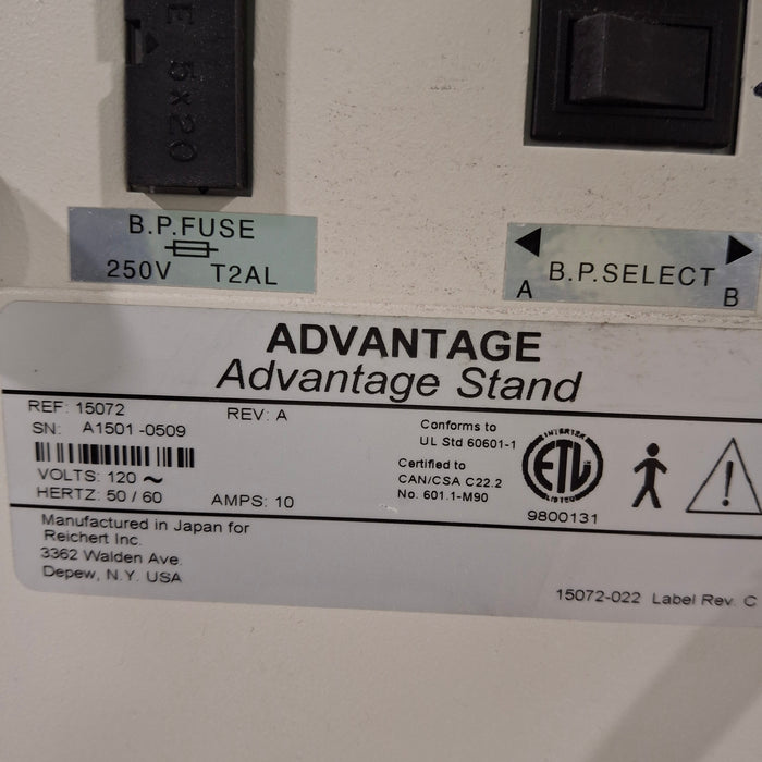 Reichert Reichert Advantage Chair & Stand Ophthalmology reLink Medical