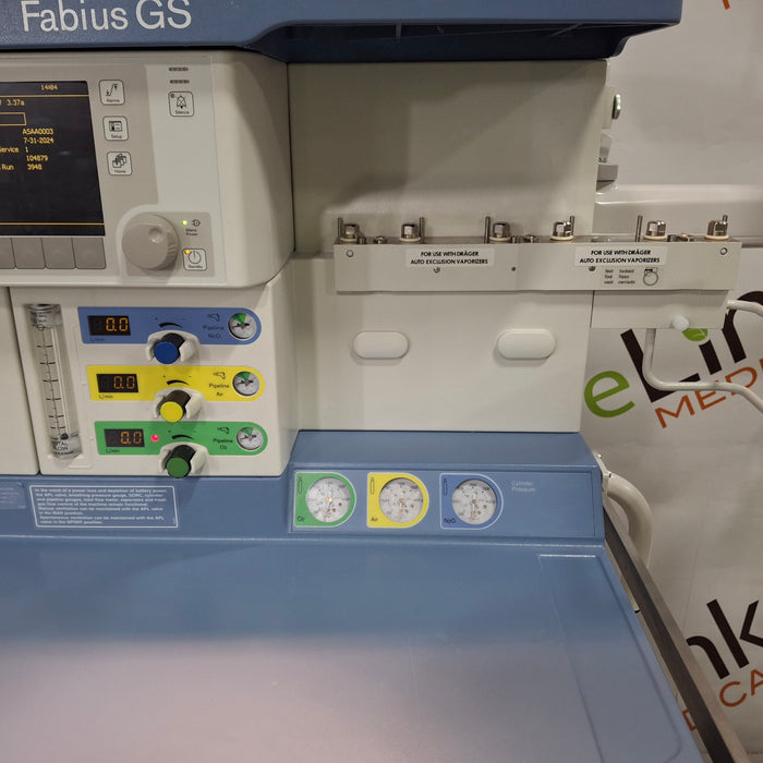 Draeger Medical Draeger Medical Fabius GS Anesthesia Machine Anesthesia reLink Medical