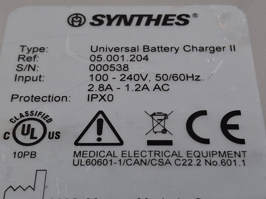 Synthes, Inc. Synthes, Inc. 05.001.204 Universal Battery Charger Surgical Instruments reLink Medical