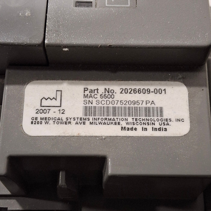 GE Healthcare GE Healthcare MAC 5500 ECG with CAM Module Cardiology reLink Medical